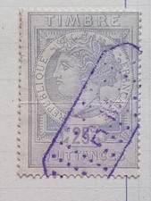 Bw019 timbre fiscal d'occasion  Angers-
