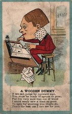 Vintage ppc wooden d'occasion  Expédié en Belgium