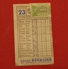 Schedina 1957 giocata usato  Caserta