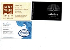 Cartões de visita de cervejaria australiana Ekhinda, Seven Shes & Riverside (129) comprar usado  Enviando para Brazil