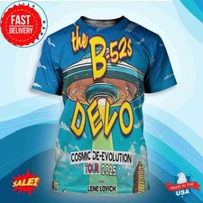 Camisa estampada The B-52’s And Devo Cosmic De-Evolution Tour 2025 comprar usado  Enviando para Brazil