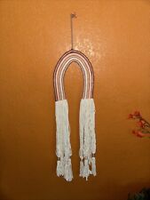 Rainbow macrame textile for sale  Fresno