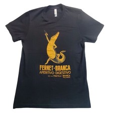 Camiseta Fernet Branca Crocodile Aperitivo Digestivo Fratelli Milano Preta Média, usado comprar usado  Enviando para Brazil