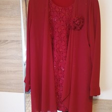 Damen abendkleid rot gebraucht kaufen  Oberhausen