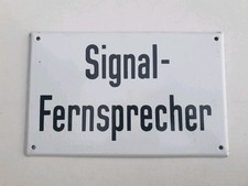 Emailleschild signal fernsprec gebraucht kaufen  Mainleus