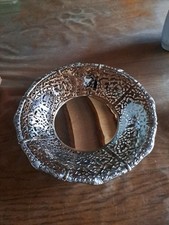 Corbeille métal argenté d'occasion  Bas-en-Basset