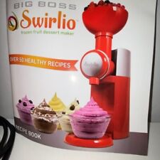 Máquina para hacer postres congelados Swirlio roja con folleto de recetas sin caja segunda mano  Embacar hacia Mexico