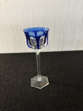 Verre liqueur bleu d'occasion  Baccarat
