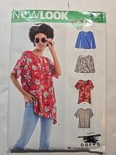Novo Look 6555 Tops Ajuste Solto Túnicas Padrão de Costura Sem Cortes Tamanhos XS-XL 6-24 comprar usado  Enviando para Brazil