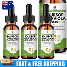 1-3x Extrato de Graviola Graviola Gota Líquida Suporte Imuno Digestivo Antioxidante comprar usado  Enviando para Brazil