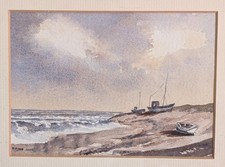 Original watercolour coastal for sale  YORK