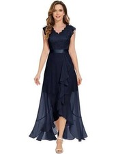 Elegancka suknia wieczorowa maxi damska w kolorze granatowym, XL na sprzedaż  PL