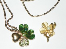 Colar de cristal coração tom ouro verde trevo 4 folhas e berloque trevo dourado comprar usado Colar de cristal coração tom ouro verde trevo 4 folhas e berloque trevo dourado comprar usado  Enviando para Brazil