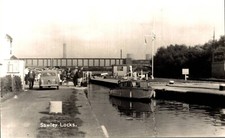 Usado, NOTTINGHAMSHIRE SAWLEY LOCKS RIO TRENT LONGO EATON BARCO A MOTOR CARTÃO FOTOGRÁFICO comprar usado  Enviando para Brazil