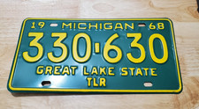 Usado, Placa de licença vintage 1968 Michigan Trailer - 330-630 (muito bom estado) comprar usado  Enviando para Brazil