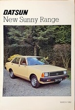 Datsun sunny brochure for sale  BIGGLESWADE
