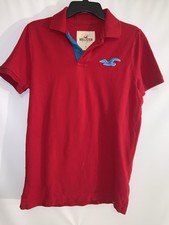 Camisa Hollister Masculina Vintage Grande Polo Vermelha Anos 2000 Gola Preppy Logotipo Grande comprar usado  Enviando para Brazil