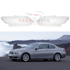 Usado, Faro Lente Cubiertas para BMW 3 E92/E93 Coupe / Convertible (2005-2009) Par ( L comprar usado  Enviando para Brazil