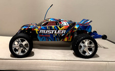 Traxxas Rustler 1/10 2WD Stadium Truck azul XL-5 elétrico, usado comprar usado Traxxas Rustler 1/10 2WD Stadium Truck azul XL-5 elétrico, usado comprar usado  Enviando para Brazil