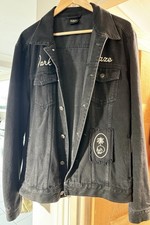 jacket denim black men xxl s for sale  CRAWLEY