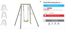 Single metal swing for sale  MANCHESTER