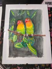Quadro pappagalli acquerello usato  Foligno