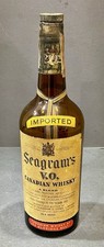 Vintage 1948 Seagram’s V.O. Garrafa de uísque âmbar vazia canadense tamanho quarto, usado comprar usado  Enviando para Brazil