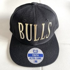 Chapéu NBA Chicago Bulls Ultra Game Youth preto dourado ajustável Snapback OSFM novo comprar usado  Enviando para Brazil