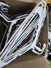 50++ Cabides tubulares de plástico entalhado multicoloridos para roupas gancho resistente, usado comprar usado  Enviando para Brazil