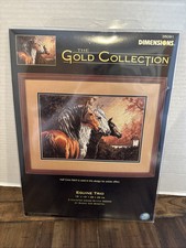 Usado, Kit de ponto meia cruz Dimensions Gold Collection Equine Trio 35091 comprar usado  Enviando para Brazil