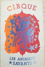 Cirque affiche sérigraphie d'occasion  Paris IX