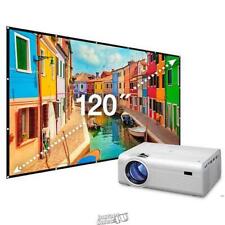 Proyector Todo en Uno GPX + Kit de Pantalla Pantalla Ultra Brillante Bluetooth Interior \ Exterior segunda mano  Embacar hacia Mexico