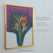 Quadro fiori cornice usato  Palermo