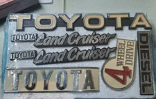 CONJUNTO DE EMBLEMA TOYOTA LAND CRUISER FJ40 FJ45 BJ40 BJ42 comprar usado  Enviando para Brazil