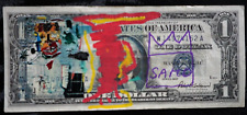 Usado, Jean Michel Basquiat 1 Dollar  Banknote / Geldschein , handsign, Zertifk. comprar usado  Enviando para Brazil