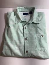 Camisa Caribbean Joe Para Hombres Cómoda Elastizada Transpirable UPF Performance Verde Talla L segunda mano  Embacar hacia Mexico