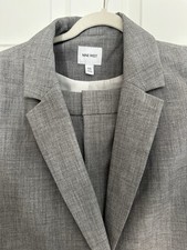 Usado, Blazer Nine West duas peças cinza XXL tamanho 18 conjunto combinando calças comprar usado  Enviando para Brazil