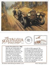 Postcard isotta fraschini for sale  CHESTER
