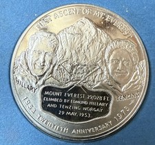 1953 Aniversário 1973 Primeira Ascensão do Monte Everest Hillary não classificado (Lote 2123), usado comprar usado  Enviando para Brazil