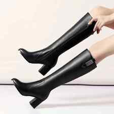 Usado, Botas femininas de salto alto de couro pontiagudo botas de cano alto calçados da moda comprar usado  Enviando para Brazil