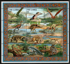 Gâmbia 1994 - Dinossauros - Folha de 12 selos - Scott #1605 - MNH comprar usado  Enviando para Brazil