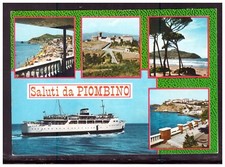 Cartolina saluti piombino usato  Italia