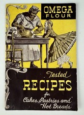 1920’s Omega Flour Tested Recipes Pamphlet Book Cakes Pastries & Hot Breads comprar usado  Enviando para Brazil