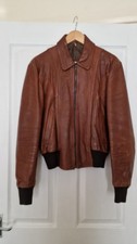 mens tan leather bomber jacket for sale mens tan leather bomber jacket for sale  WIDNES