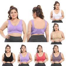 Sujetador sin costuras acolchado cómodo fitness yoga deportes sujetadores ropa interior talla grande para mujer segunda mano  Embacar hacia Mexico