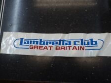 Lambretta club great for sale  ST. IVES