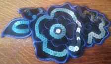 Blue flower embroidery d'occasion  Expédié en Belgium