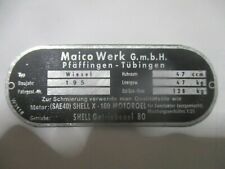 Typenschild maico wiesel gebraucht kaufen  Deutschland