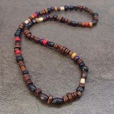 Wood Bead Necklace Men Women Tribal Surfer Prayer Boho Yoga Meditation Buddhist comprar usado Wood Bead Necklace Men Women Tribal Surfer Prayer Boho Yoga Meditation Buddhist comprar usado  Enviando para Brazil