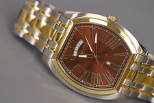 INVICTA Slim Masculino 48mm Aço Inoxidável Dourado + Aço Mostrador Marrom VJ55 Quartzo comprar usado  Enviando para Brazil